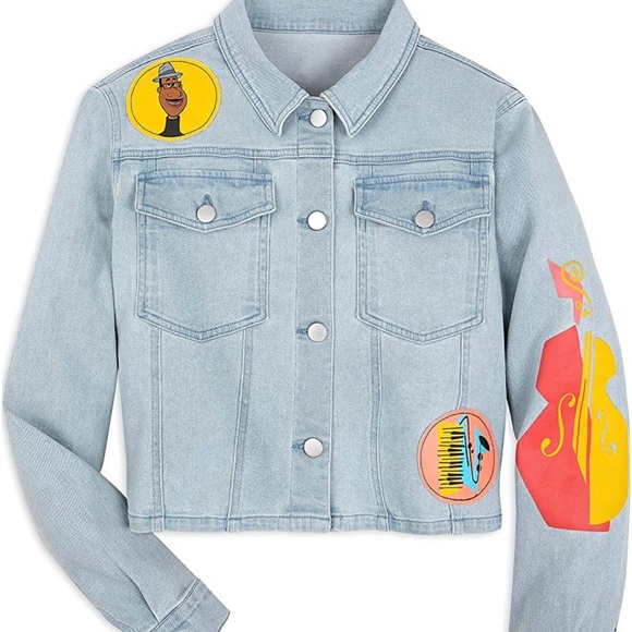 DISNEY Pixar ‘Soul’ denim jean jacket large - Picture 1 of 12